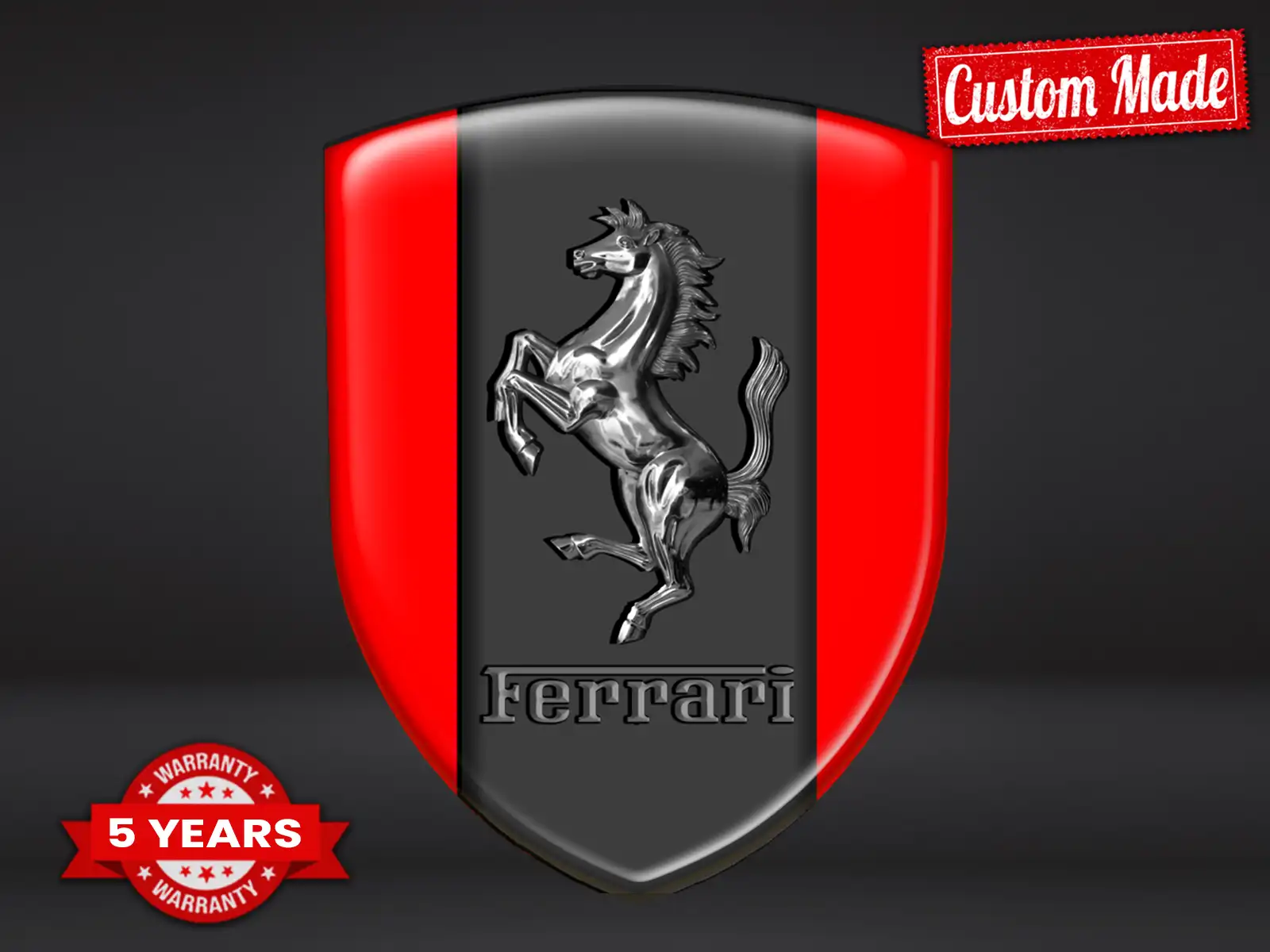 Ferrari Vinylaufkleber Auto Robust Stern Exklusiv